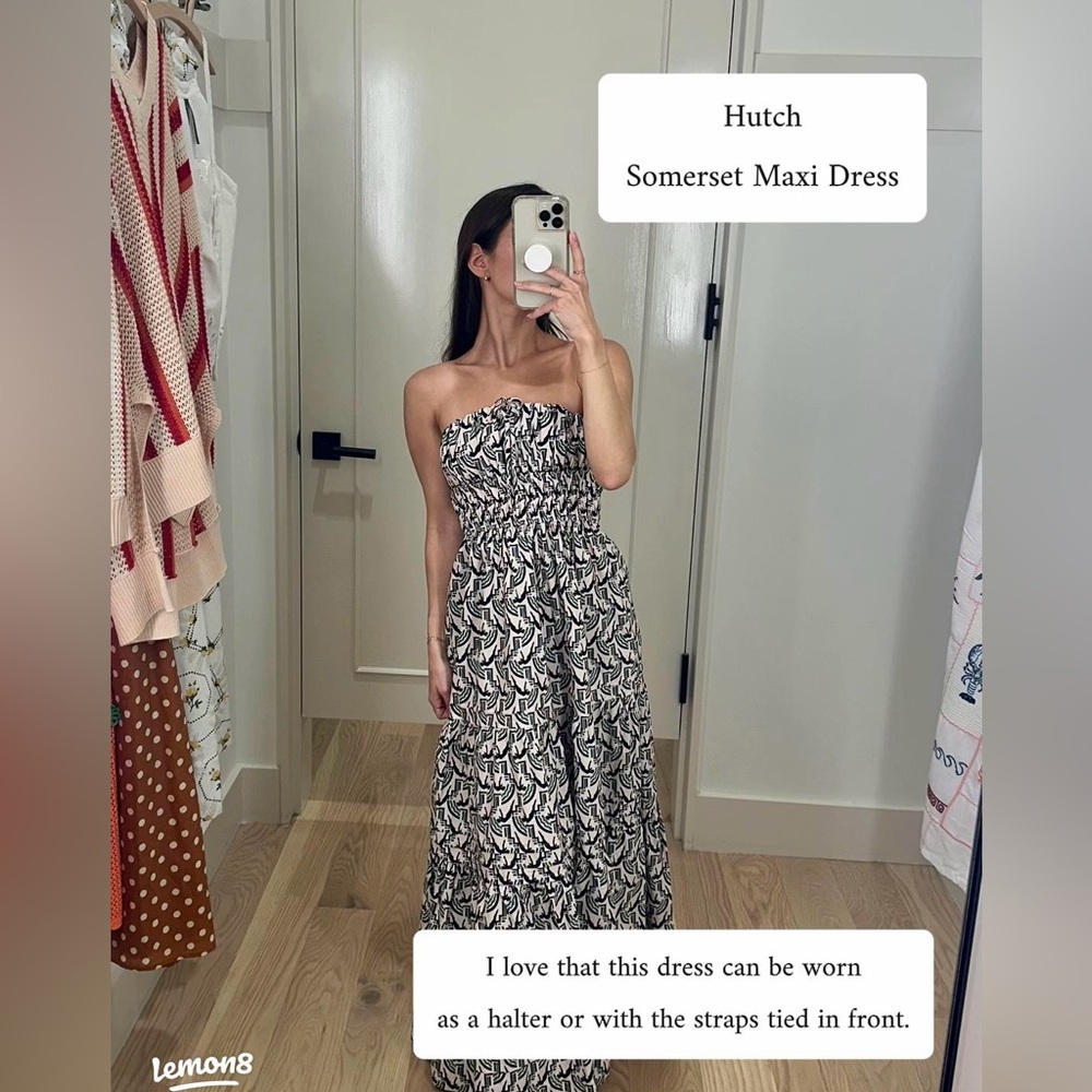 NWT! Anthropologie The Somerset Maxi Dress: Strapless Edition Sundress 🎤 Small - Picture 8 of 10